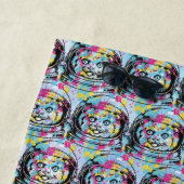 Serviette De Plage Chat astronaute (En situation)
