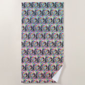 Serviette De Plage Chat astronaute (Devant)