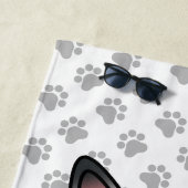 Serviette De Plage Chat bleu tabby Birman / Ragdoll mignon & pattes (En situation)