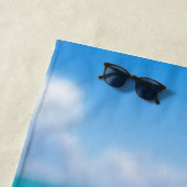 Serviette De Plage Chat bronzage à la plage (En situation)