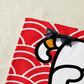 Serviette De Plage Chat chanceux japonais ou Maneki-Neko (En situation)
