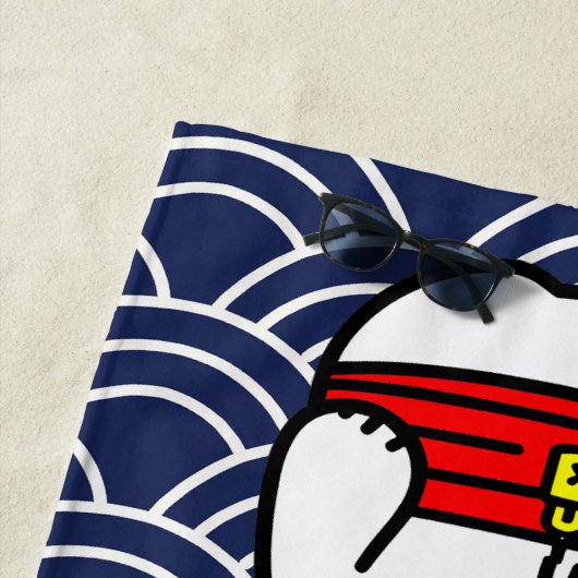 Serviette De Plage Chat chanceux japonais ou Maneki-Neko (En situation)