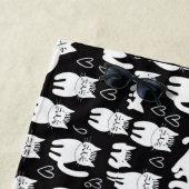 Serviette De Plage Chat Chats Kitten Kittens Motif sans fin (En situation)
