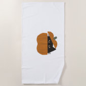 Serviette De Plage Chat citrouille Classique T-Shirt_1 (Devant)