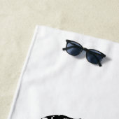 Serviette De Plage Chat d'automne en Gras (En situation)