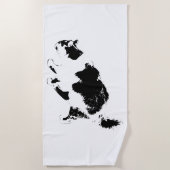 Serviette De Plage Chat d'automne en Gras (Devant)