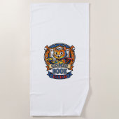 Serviette De Plage Chat de Bande Dessinée Idée Cadeau pour Maman - Ch (Devant)
