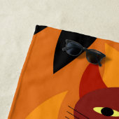Serviette De Plage Chat d'enfer (En situation)