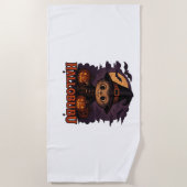 Serviette De Plage Chat d'Halloween Éffrayant et élégant inspiré Feli (Devant)