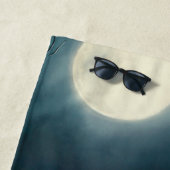 Serviette De Plage Chat d'Halloween noir (En situation)