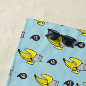 Serviette De Plage Chat en banane (En situation)