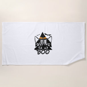 Serviette De Plage Chat Kitten Kitty Novelty Funny Halloween Éffrayan