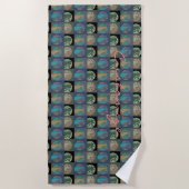 Serviette De Plage Chat Lady Multi Chats assis Thunder_Cove (Devant)