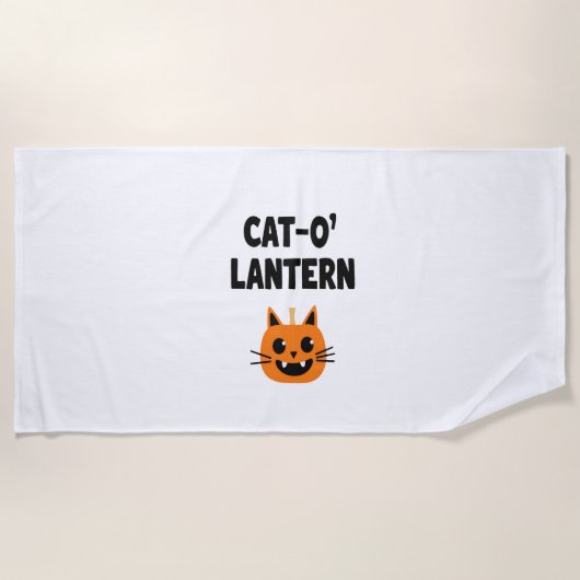 Serviette De Plage Chat-Lanterne 3 (Devant)