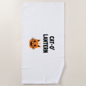 Serviette De Plage Chat-Lanterne 3 (Devant)