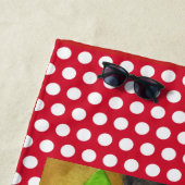 Serviette de plage chat mignon  (En situation)