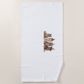 Serviette De Plage Chat mignon Halloween Kitty Halloween Animal Anima (Devant)