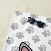 Serviette De Plage Chat mignon Lilac Point Tabby Birman / Ragdoll & p (En situation)