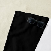 Serviette De Plage Chat noir (En situation)