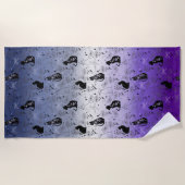 Serviette De Plage Chat noir Pride Bouton Lesbienne - Mystical Witchy (Devant)