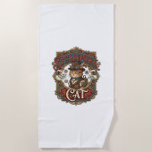 Serviette De Plage Chat Steampunk Steampunk Chat Vintage (Devant)