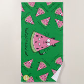 Serviette De Plage Chat Watermelon Cute Kid's (Devant)
