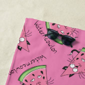 Serviette De Plage Chat Watermelon Cute Kid's (En situation)