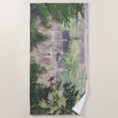 Serviette De Plage Château Retro Neuschwanstein en Allemagne (Devant)