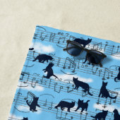 Serviette De Plage chatons musicaux (En situation)