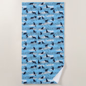 Serviette De Plage chatons musicaux (Devant)