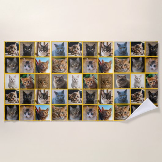 Serviette De Plage Chatons partout (Devant)