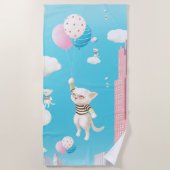 Serviette De Plage Chatons Skyward (Devant)