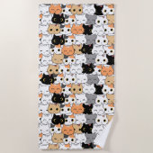 Serviette De Plage Chats (Devant)