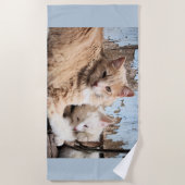 Serviette De Plage Chats (Devant)