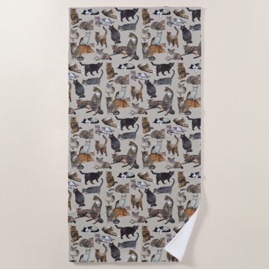 Serviette De Plage Chats 😺 (Devant)