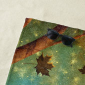 Serviette De Plage Chats de champignons Monogramme (En situation)