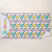 Serviette De Plage Chats d'été  (Devant)