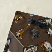 Serviette De Plage Chats d'étude utiles (En situation)