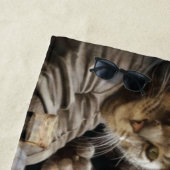 Serviette De Plage Chats jouant au poker (En situation)