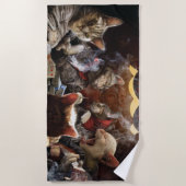 Serviette De Plage Chats jouant au poker (Devant)