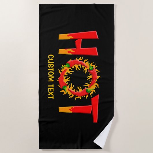 SERVIETTE DE PLAGE CHAUD (Devant)