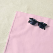 Serviette De Plage Chaud rose moderne Script Girl Monogramme Nom (En situation)