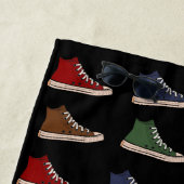Serviette De Plage Chaussures baskets haut de gamme conception person (En situation)