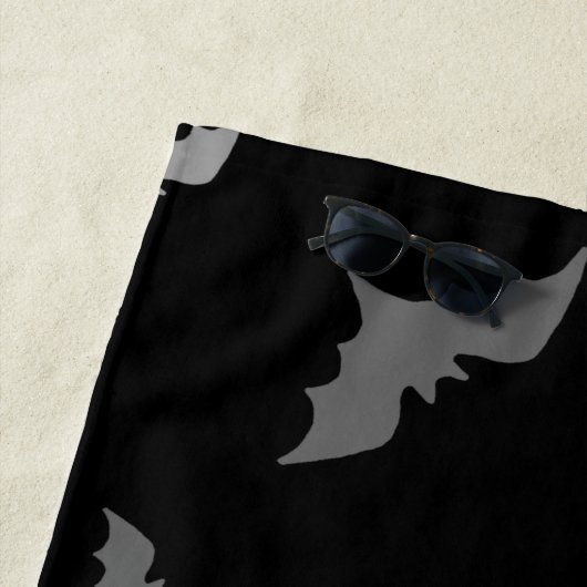 Serviette De Plage 🦇 chauve-souris gothique vampire (En situation)
