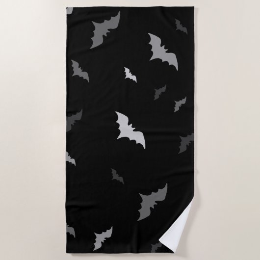 Serviette De Plage 🦇 chauve-souris gothique vampire (Devant)