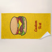 Serviette De Plage Cheeseburger (Devant)