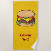 Serviette De Plage Cheeseburger (Devant)