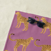 Serviette De Plage Cheetah, léopard rose (En situation)