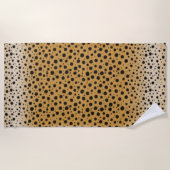 Serviette De Plage Cheetah Spots Exotic Safari Poster de animal (Devant)