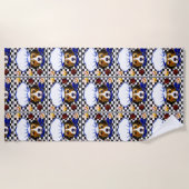 SERVIETTE DE PLAGE CHEF BEAGLE (Devant)